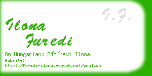 ilona furedi business card